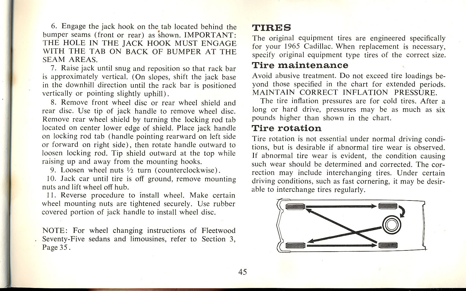 1965 Cadillac Owners Manual Page 21